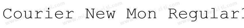 Courier New Mon Regular10 Fri Sep字体转换